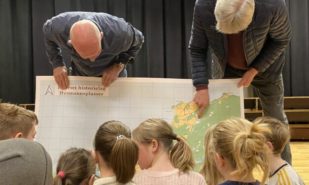 Kart over husmannsplasser gitt til Rye og Spongdal skole